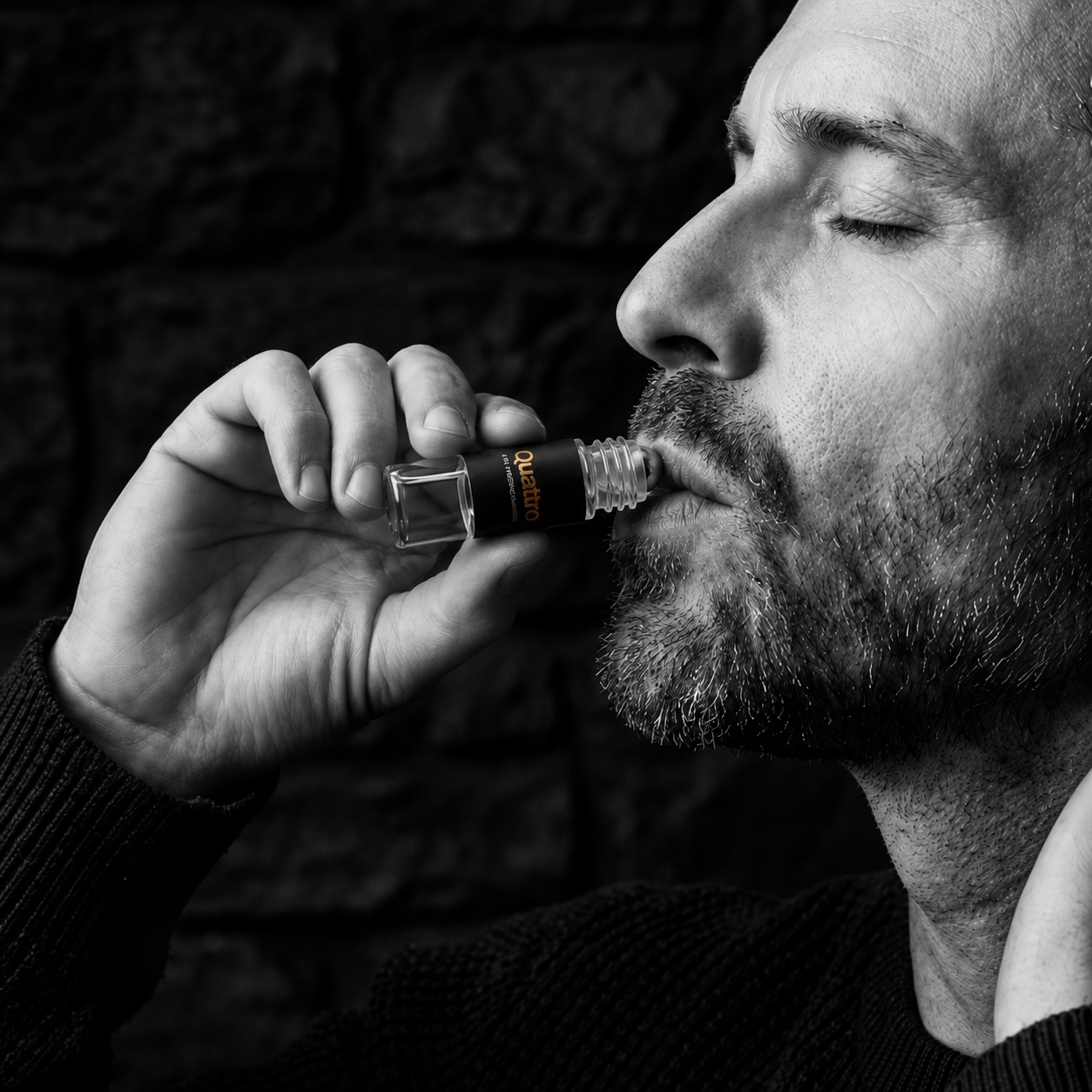 Man drinking Quattro